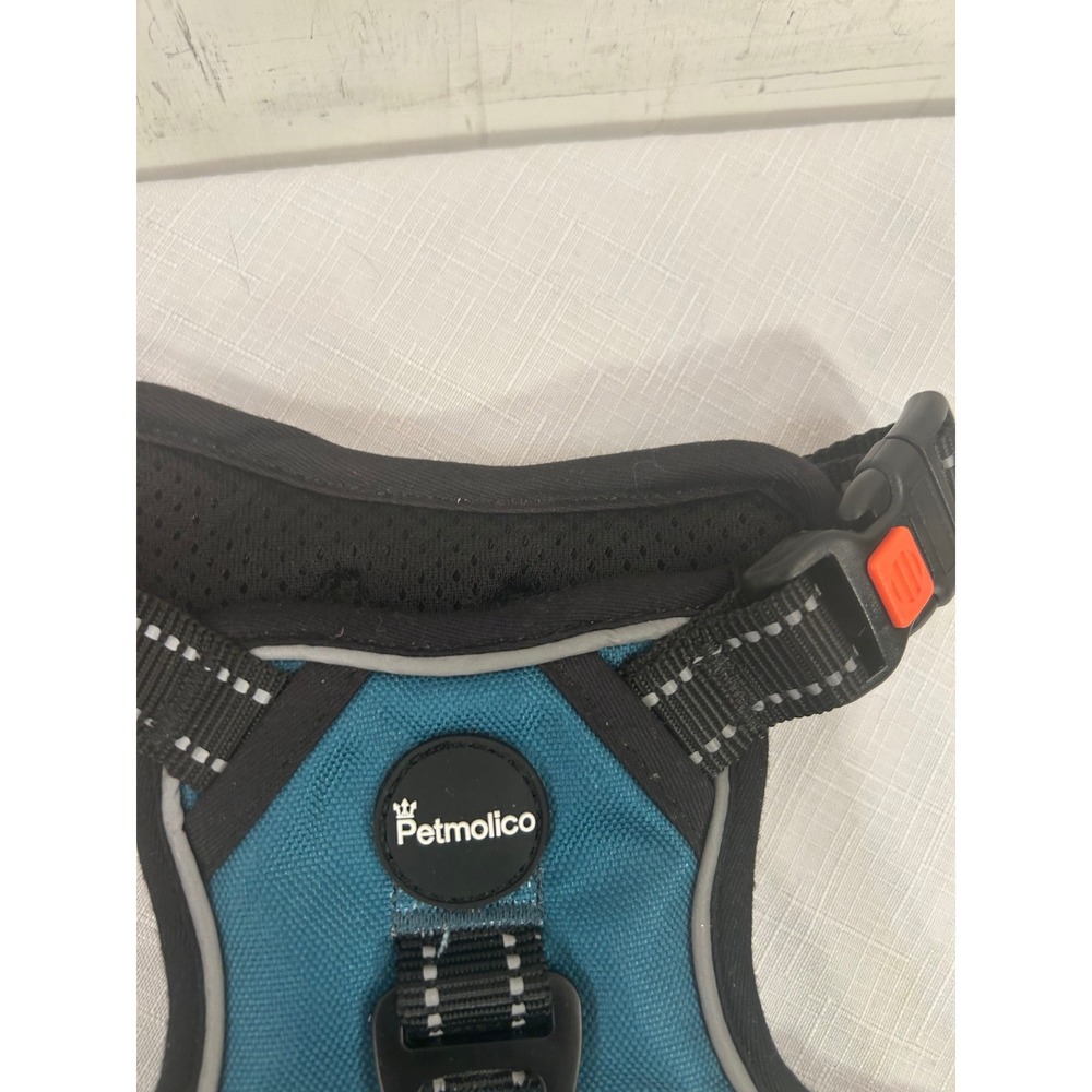 Petmolico Dog Harness Size S Teal Reflective No-Pull Padded Vest Pet Gear - Picture 3 of 7